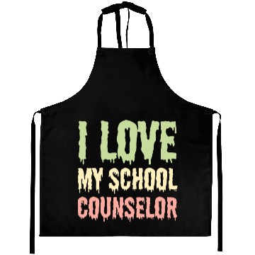 Discover I Love My School Counselor Aprons