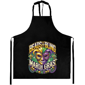 Discover Beads And Bling Mardi Gras Mask Extravaganza Aprons