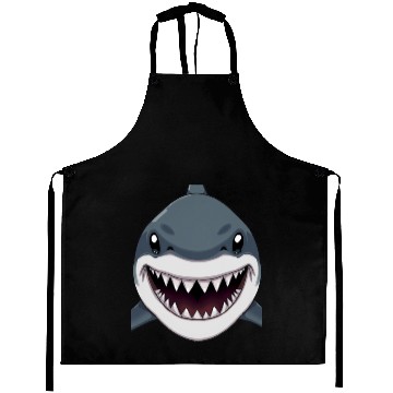 Discover Shark Anime faces Aprons