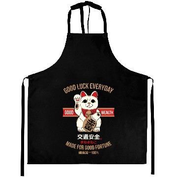 Discover Maneki-neko (Lucky Cat) Aprons