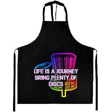 Discover Bring Plenty of Discs Positive Quotes Disc Golf Aprons