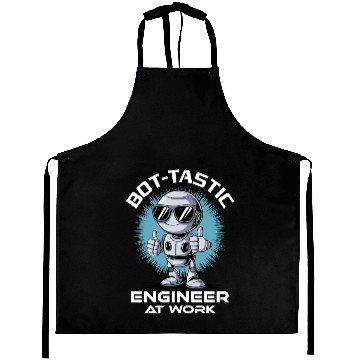 Discover AI Robotics Geek Tech Humor Robot Aprons