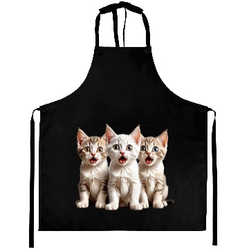 Discover Surprised Kittens Aprons