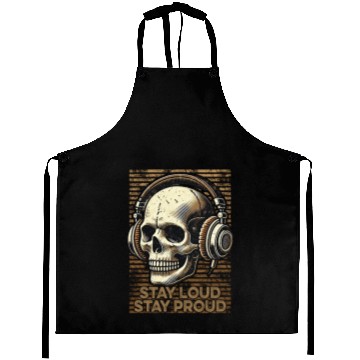 Discover Stay Loud Stay Proud - Vintage Skull use Headphone Aprons