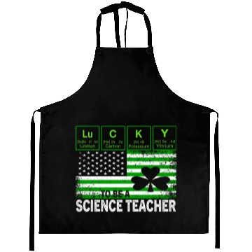 Discover Lucky to Be a Science Teacher St Patricks Day Aprons