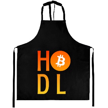 Discover HODL Bitcoin Minimalist Art Aprons