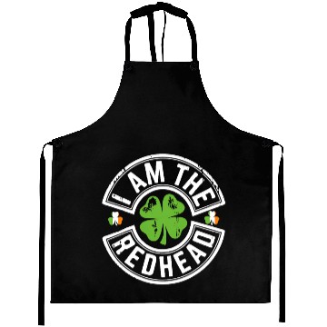 Discover I Am The Redhead Funny St. Patricks Day Aprons