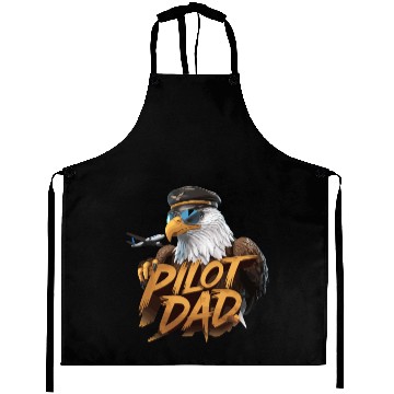 Discover Pilot Dad Eagle Aviator Pride with Majestic Aprons