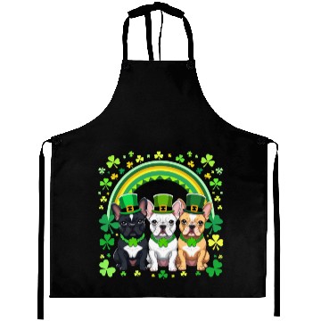 Discover St Patricks Day French Bulldogs Dog Frenchie gifts Aprons