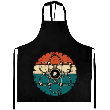 Discover Retro Atom Art Biology Physics Chemistry Science Aprons