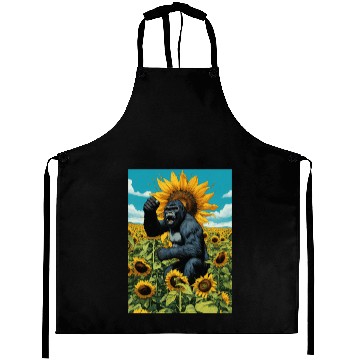 Discover Wild gorilla spirit. Aprons