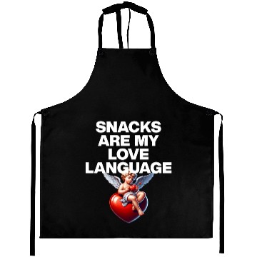 Discover Snacks Are My Love Language Aprons