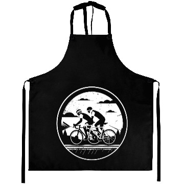 Discover Cycling Illustration Aprons