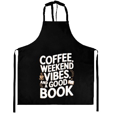 Discover Coffee, weekend vibes, and a good book Aprons