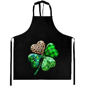 Discover St. Patrick's Day Shamrock Irish Leopard Aprons