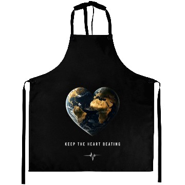 Discover Keep the Heart Beating Heart Earth Day Environment Aprons