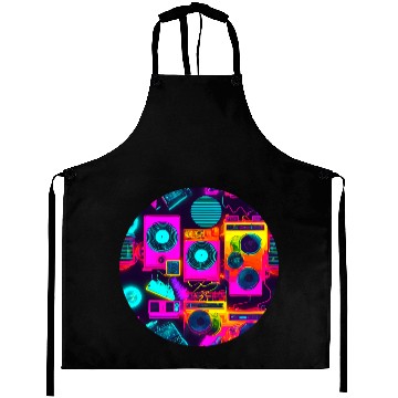 Discover Vintage 80s party old school Aprons