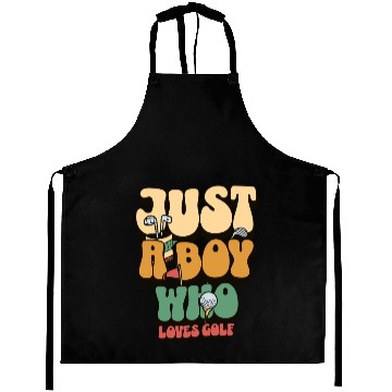 Discover Just a Boy who loves Golf Golf Aprons