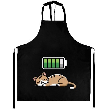 Discover Cat Sleeping Recharging Night Bedtime Aprons