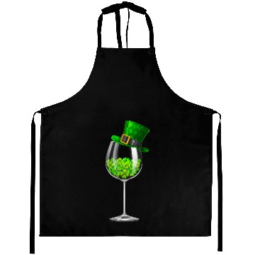 Discover St Patrick's Day Shamrock Wine Aprons