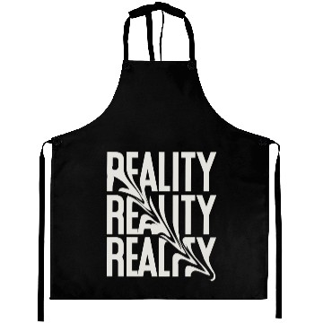 Discover Distorted Reality – Abstract Typography Aprons