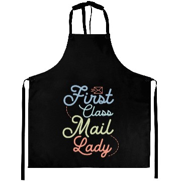 Discover First Class Mail Lady Postal Worker Mail Aprons