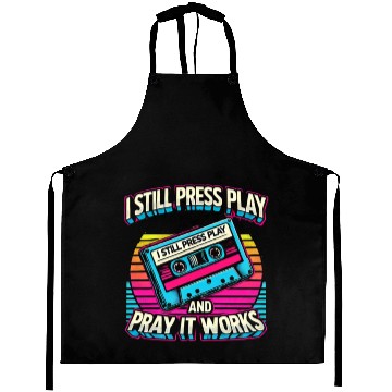 Discover Retro Cassette Tape Aprons