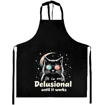 Discover Delusional Cat Cat Retro Cats Cat Lovers Aprons