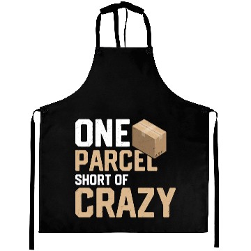 Discover One Parcel Short Of Crazy Mailman Postal Worker Aprons