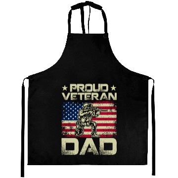Discover Proud Veteran Dad Aprons