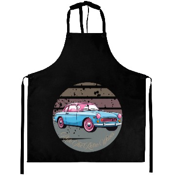 Discover “Ride the Retro Vibes – Cruise Through Nostalgia” Aprons