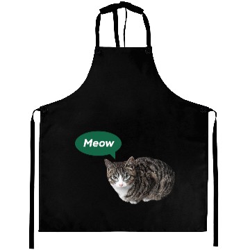 Discover Meow, Cute Cat Design Aprons