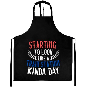 Discover TRAIN STATION KINDA DAY Aprons