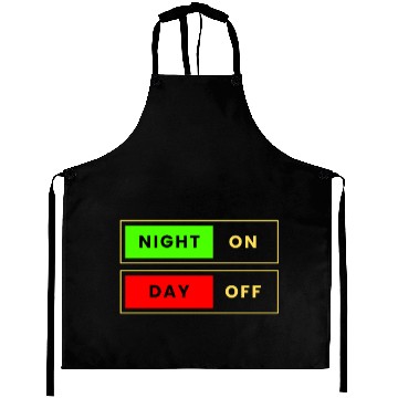 Discover Night On Day Off Aprons