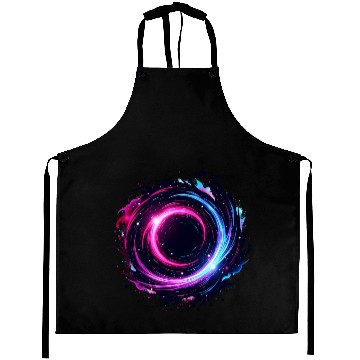 Discover Cosmic Vortex Swirl – Neon Galaxy Energy Aprons
