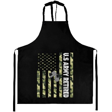 Discover Us Army Retired Aprons