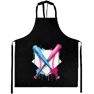 Discover Ice Cream Drip Baseball Bat Baseball Player Aprons