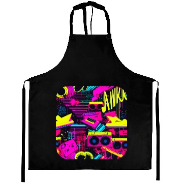 Discover Vintage 80s party old school Aprons