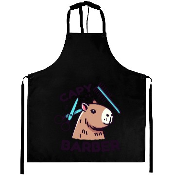 Discover Capy-Barber: Funny Capybara Pun Aprons
