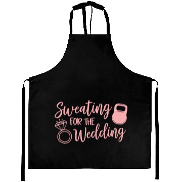 Discover Sweating For The Wedding Motivational Gym Workout Aprons
