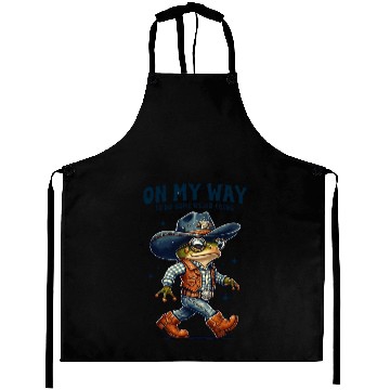 Discover Cowboy Frog – Ready for Adventure Aprons