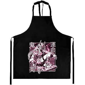 Discover Pink Kunoichi Demon Aprons