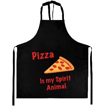 Discover Pizza is my Spirit Animal Aprons