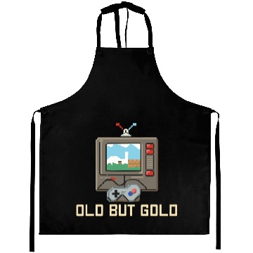 Discover Old But Gold Gamer Aprons