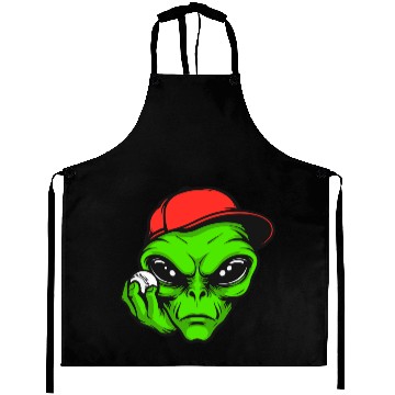 Discover Grey Alien Baseball Aprons