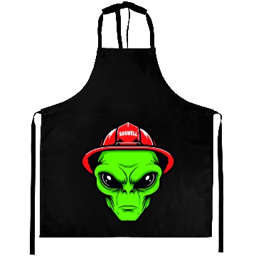 Discover Grey Alien Fireman Aprons