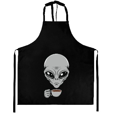 Discover Grey Alien Aprons