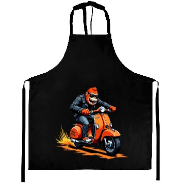 Discover Rebellious Gorilla on Motorcycle Aprons