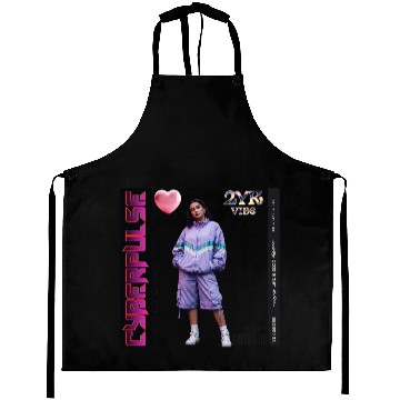 Discover Y2K Vibes Cyberpulse Retro Aprons