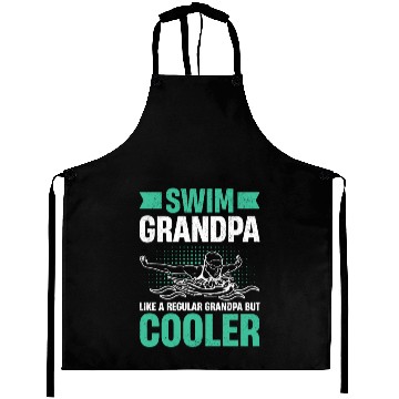 Discover Swim Grandpa - Wave Motion Design Aprons